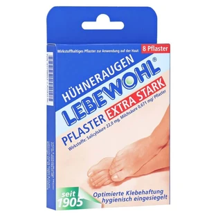 Lebewohl corns plaster extra strong 8 pcs
