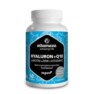 Vitamaze Hyaluronzuur 200 mg + Co-enzym Q10 60 Capsules