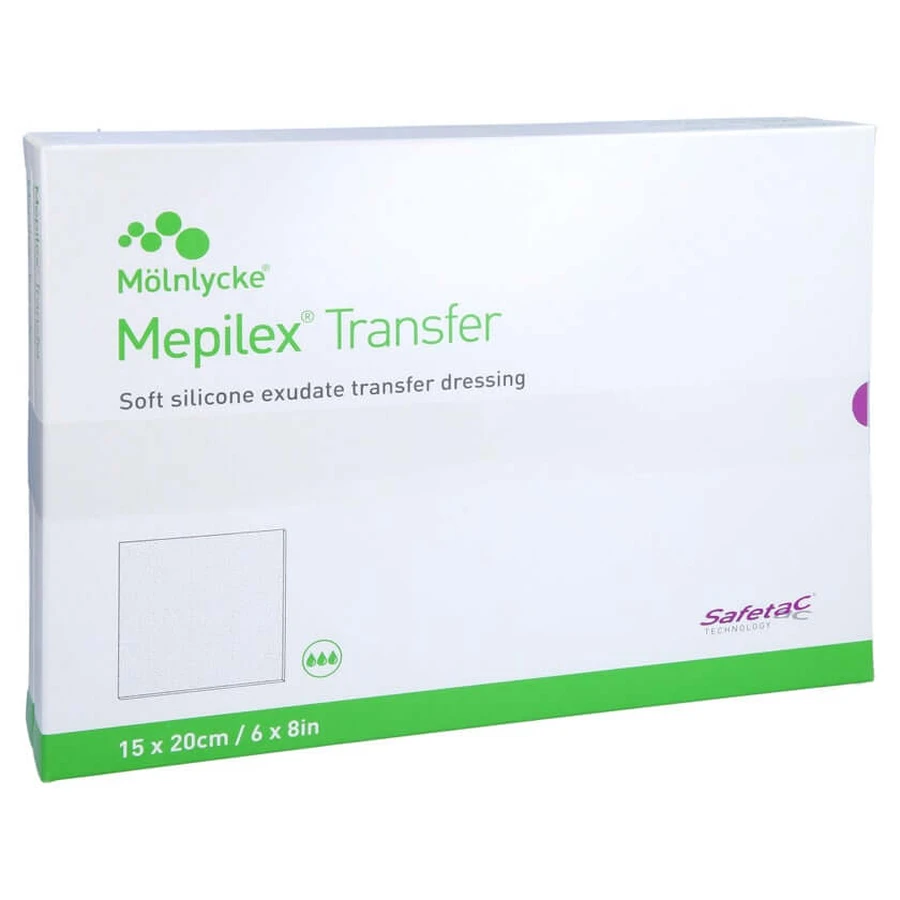 Mepilex Transfer foam dressing 15x20 cm 10 pcs.