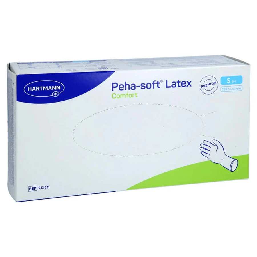 Peha-soft Latex Comfort Unt.hands.unsterile Pf S 100 St