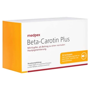 medpex bètacaroteen plus capsules 90 capsules
