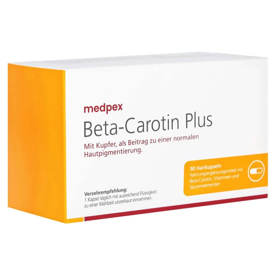 medpex bètacaroteen plus capsules 90 capsules