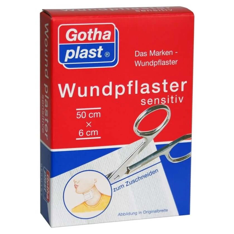 Gothaplast Wound Plaster sensitive 6 cmx0.5 m g 1 pc