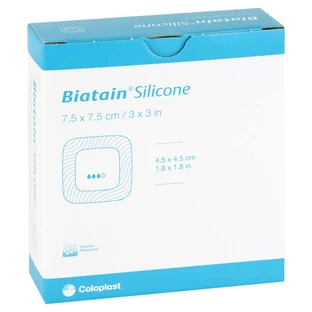 Apósito de espuma de silicona Biatain 7,5x7,5 cm 10 uds.