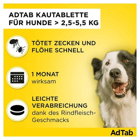 Adtab 112 mg für Hunde >2,5 Doppelpack 2X3 St