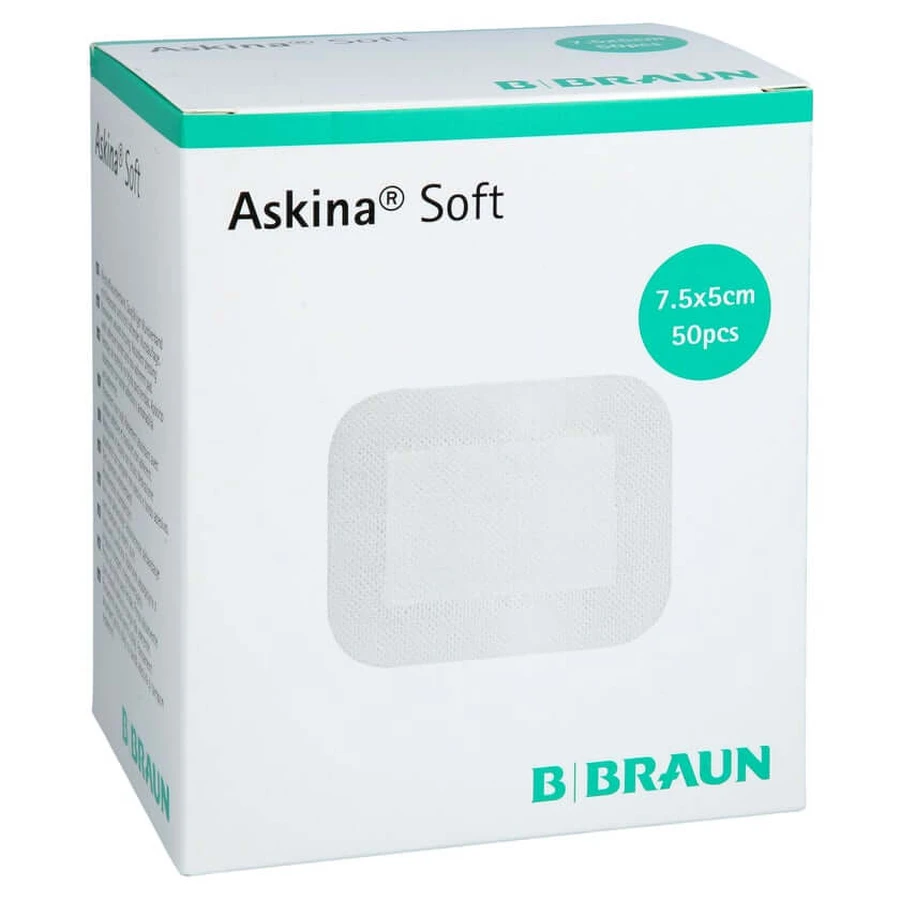 Askina Miękki opatrunek na rany 5x7,5 cm sterylny 50 szt.: ceny i cechy