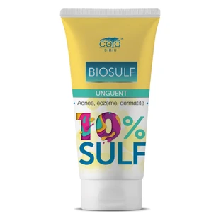 Crema con azufre 10%, 50 ml, Ceta Sibiu, Ceta Sibiu