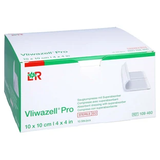 Vliwazell Pro Superabsorb.compress.sterile 1 10 pcs.