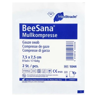 Compresas de gasa 7,5x7,5 cm estériles 8 pliegues 25X2 uds.