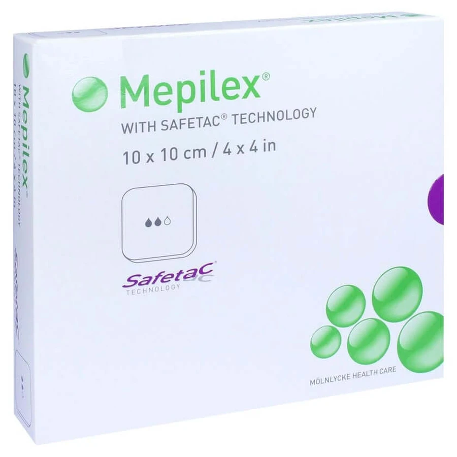 Mepilex 10x10 cm apósito de espuma 5 uds.