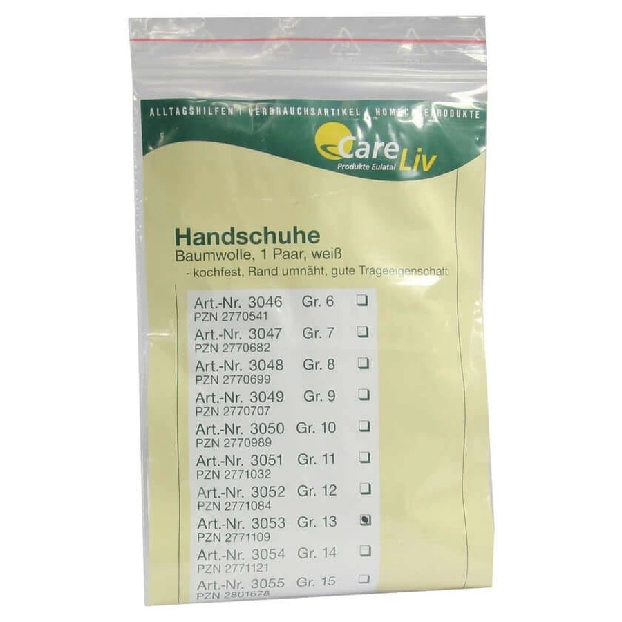 Cotton gloves size 13 2 pcs