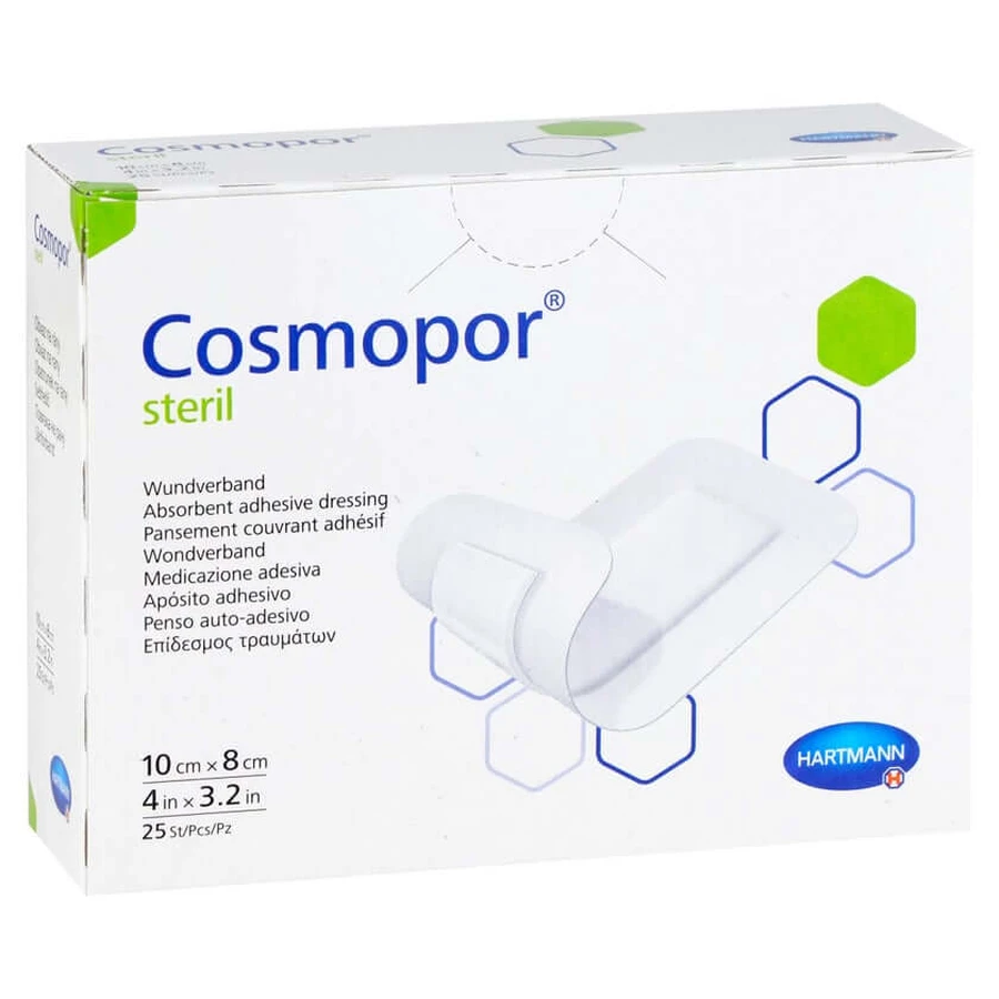 Cosmopor Sterylny opatrunek na rany 8x10 cm 25 szt.: ceny i cechy