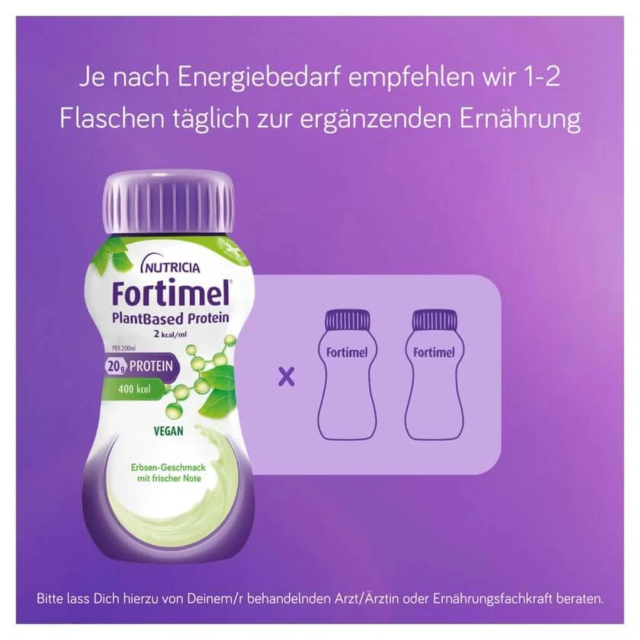 Fortimel Plantbased Protein 2 Kcal Erbse Fri.note 4X200 ml