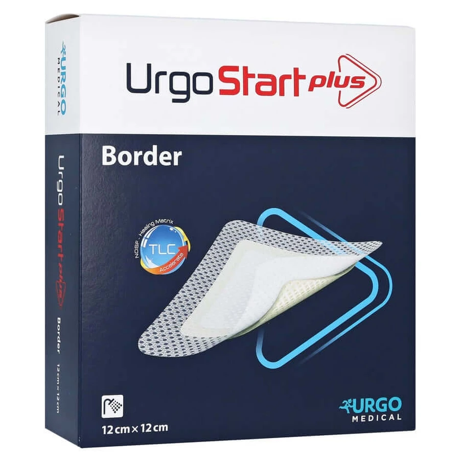 Urgostart Plus Border 12x12 cm Pansement de plaie 10 pcs.