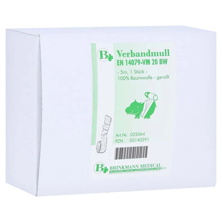 Gauze 10 cmx5 m 8-fold roll 1 pc