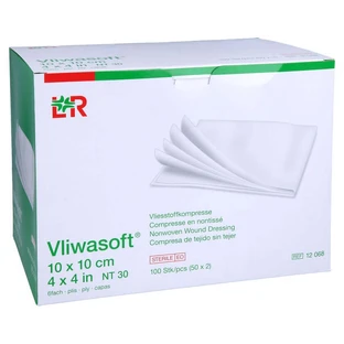 Compresses non tissées Vliwasoft stériles 10x10 c 50X2 pcs.