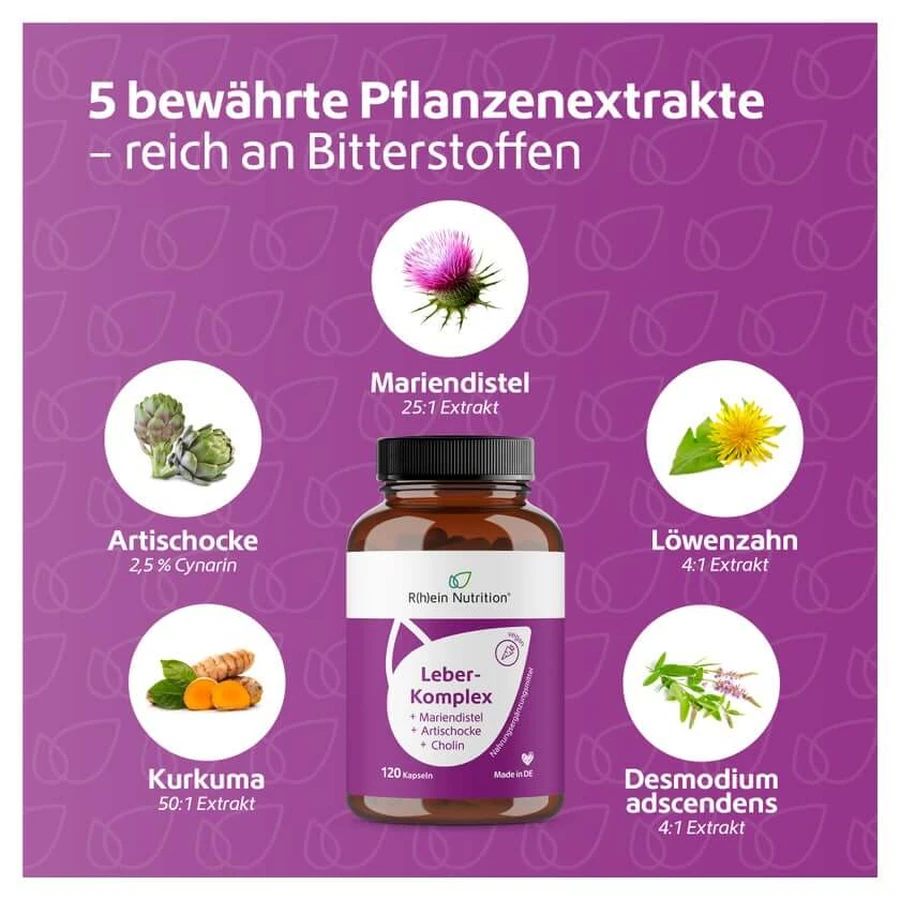 Liver complex milk thistle+artichoke+choline Kps. 120 pcs.