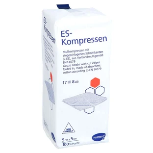 Compresses Es non stériles 5x5 cm 8 plis 100 pcs.