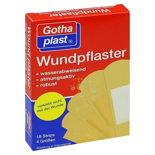 Gothaplast wound plaster waterproof 4 tailles 18 pcs