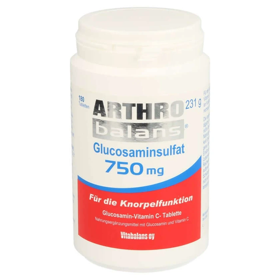 ArthroBalans 750 mg - preparat cu doze mari de glucozamină 180 buc.