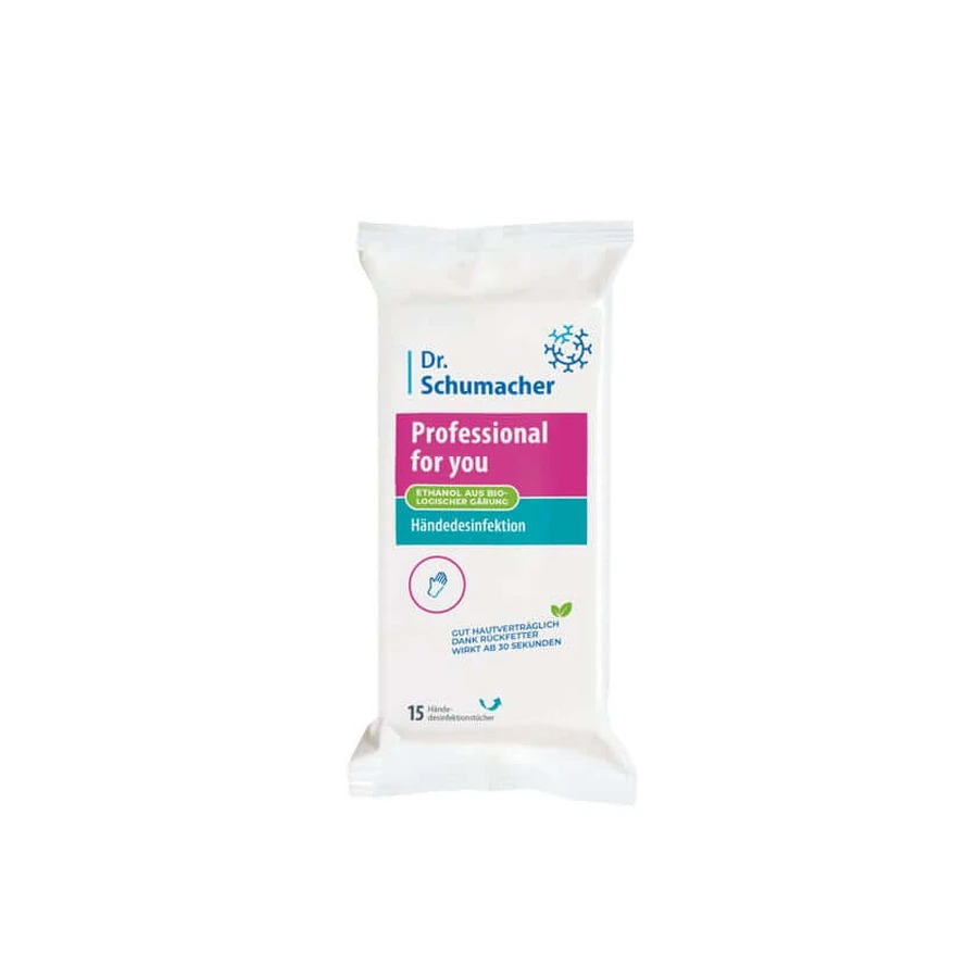 Professional For You Lingettes désinfectantes pour les mains 15 pcs.