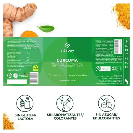 Vitabay Estratto di curcuma 90 st