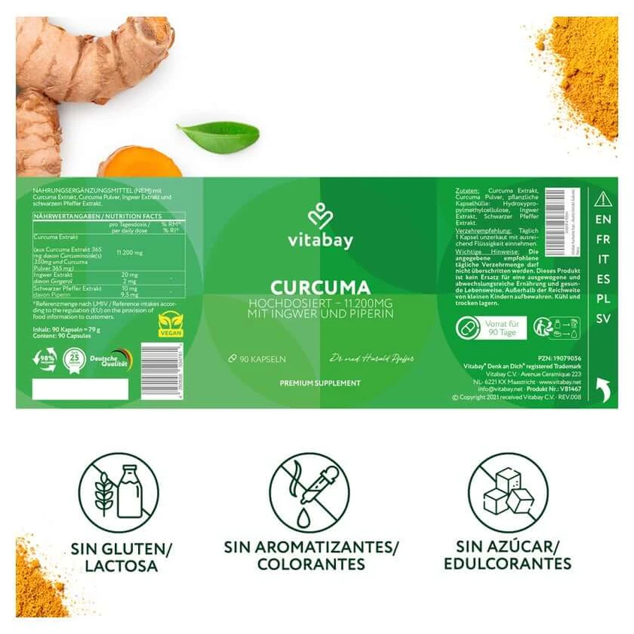 Vitabay Estratto di curcuma 90 st