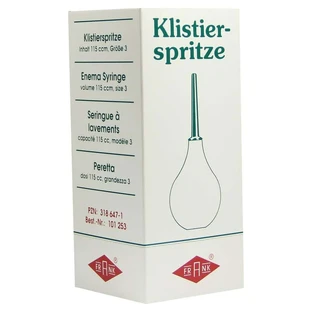 Klysma-spuit maat 3 peervormig met canule 115 g 1 st