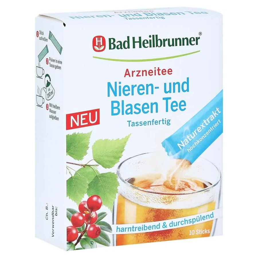 BAD Heilbrunner Thé pour les reins et la vessie t 10X1,2 g