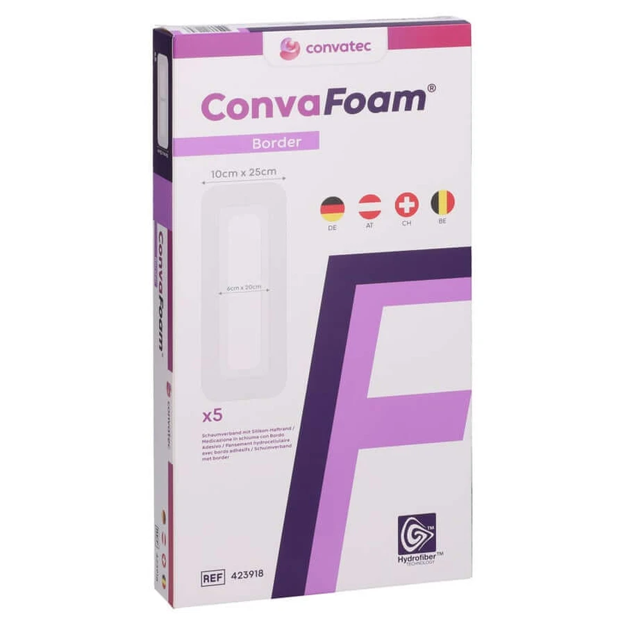 Convafoam Foam Verbandrand 10x25 cm 5 st.