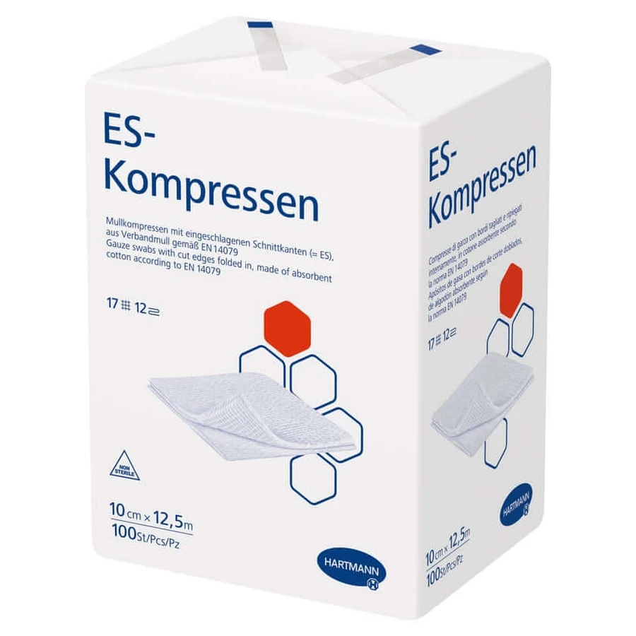 Es-compresas no estériles 10x12,5 cm 12x 100 uds.