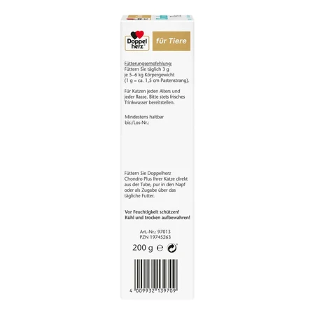 Double Heart Voor Dieren Chondro Plus Pasta Voor Katten 2X100 g