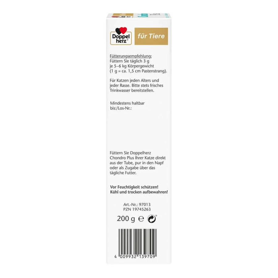 Double Heart Voor Dieren Chondro Plus Pasta Voor Katten 2X100 g