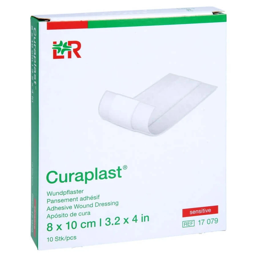 Curaplast szybki opatrunek na ranę wrażliwy 8 x 10 cm 10 szt.: ceny i cechy