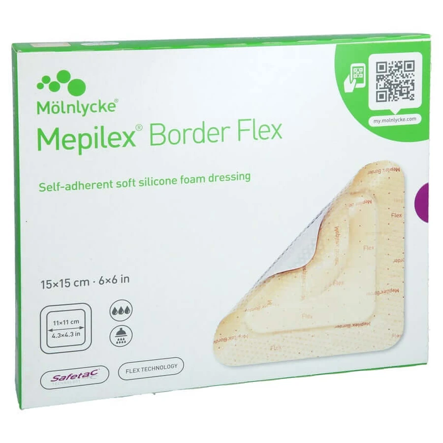 Mepilex Border Flex schuimlijm 15x15 cm 10 st.