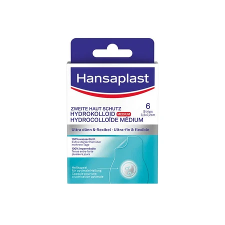 Hansaplast Esparadrapo de protección de la segunda piel 6 uds.