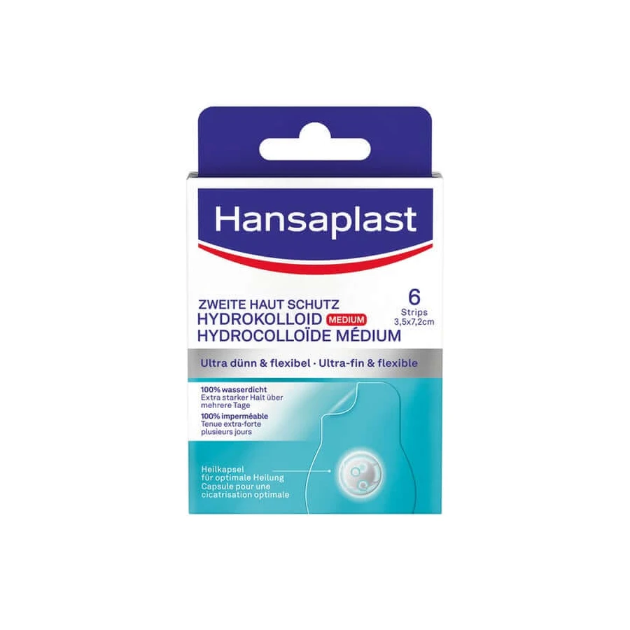 Hansaplast Esparadrapo de protección de la segunda piel 6 uds.