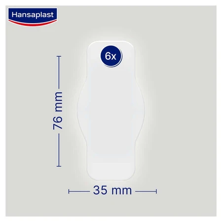 Hansaplast Esparadrapo de protección de la segunda piel 6 uds.