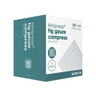 Klinipress hg Gaaskompres 10x10 cm 8l 2X50 stuks