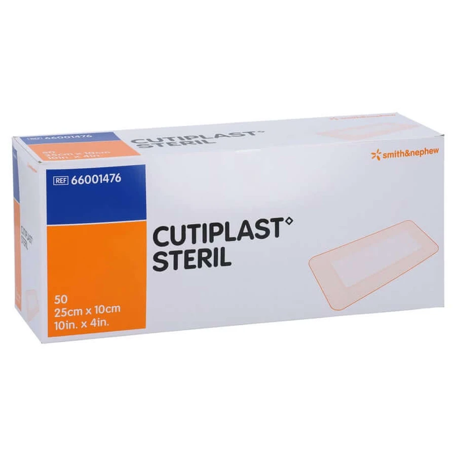 Cutiplast Medicazione sterile per ferite 10x25 cm 50 pz.