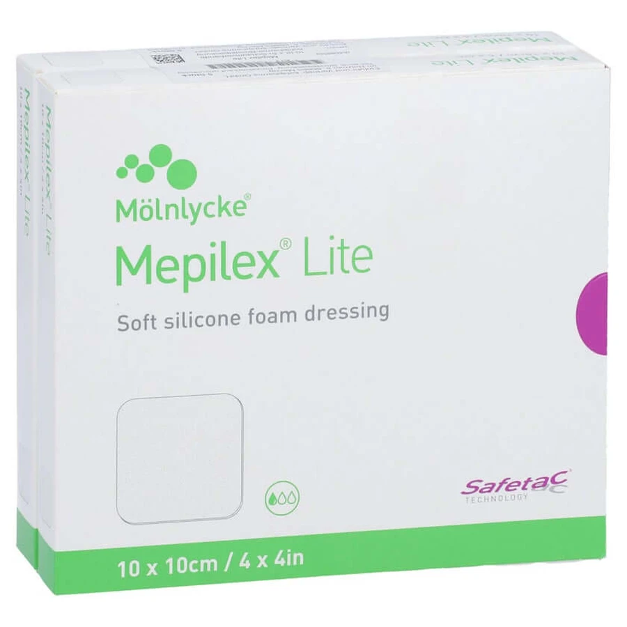 Mepilex Lite schuimverband 10x10 cm steriel 10 st.