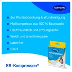 ES-KOMPRESSEN gasas estériles 7,5x7,5 cm 8 capas 17 hilos 5X2 unid.