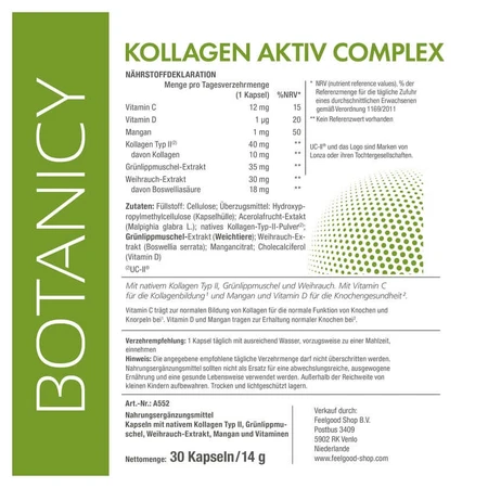 Botanicy KOLLAGEN Complejo Activo 30 St 30 St