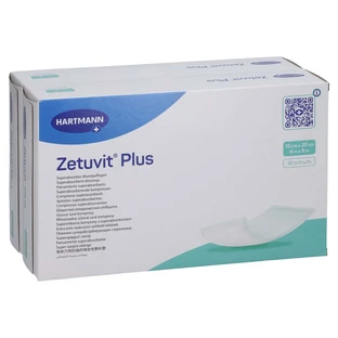 Zetuvit Plus extra sterk absorberend kompres steriel 10x20 cm 20 st.
