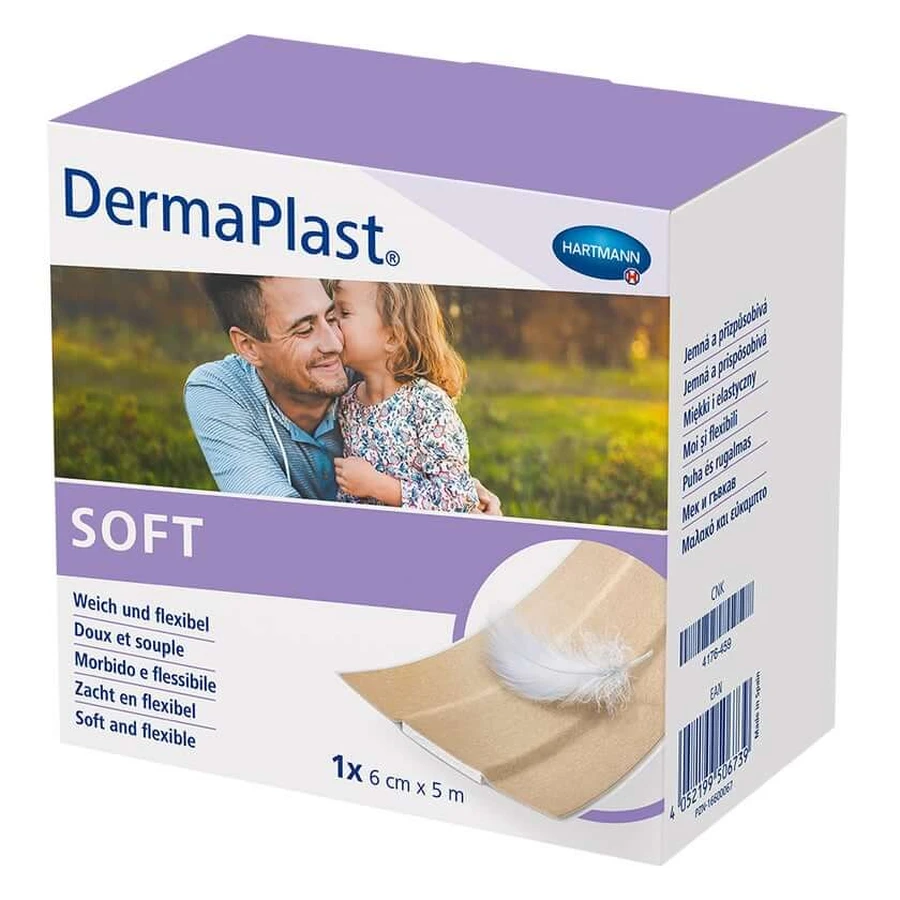 Dermaplast SOFT Pflaster 6 cmx5 m 1 St