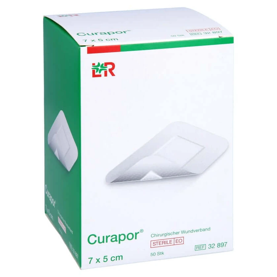 Curapor Medicazione sterile per ferite 5x7 cm 50 pz.