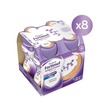 Fortimel Compact Protein 2.4 Kcal Cappuccino 8X4X125 ml