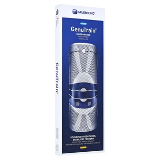 Bauerfeind GenuTrain knee support, size 6, black 1 pc