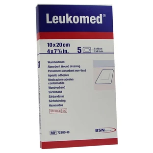 Leukomed steriele pleister 10x20 cm 5 stuks.