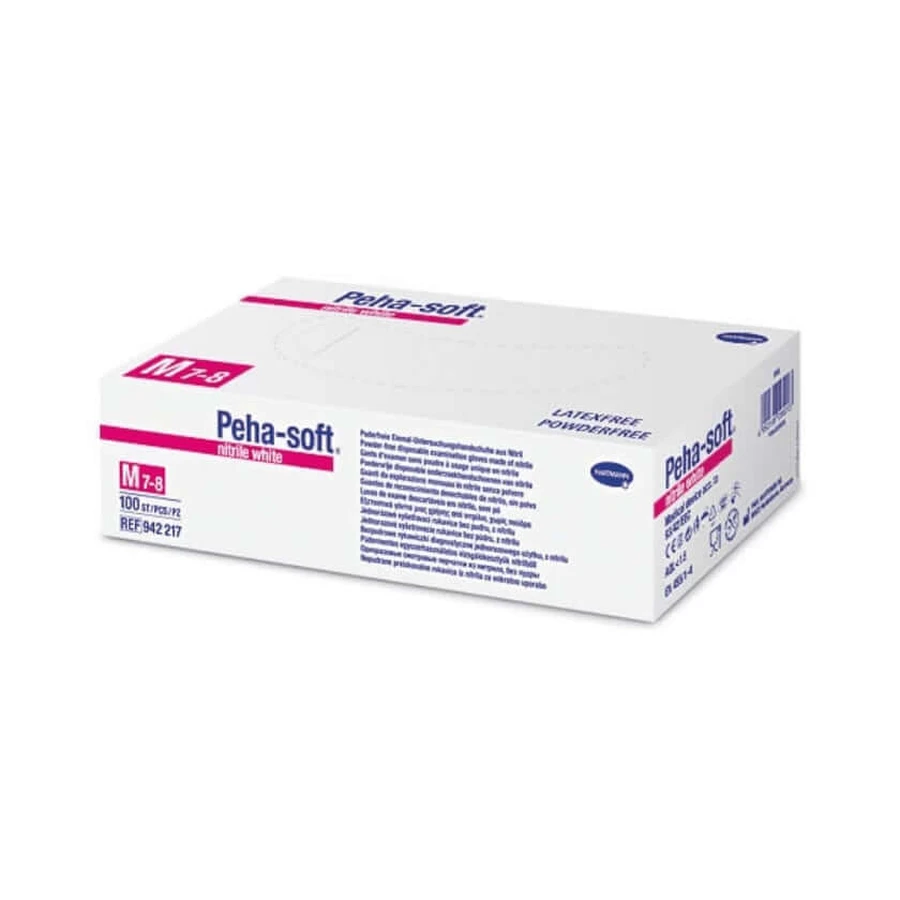 Peha-soft Nitrile White Unt.Hands.unster 100 pcs.